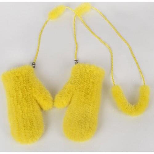 Gloves Women Winter Mink Fur Gloves Knitted For Women Pink Gloves New Women Fashion Women Winter Gloves Warm