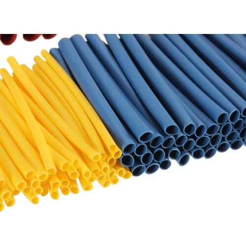Polyolefin 260Pcs Car Cable Heat Shrink Tube Tubing Wrap Wire Sleeve Kit 4 Color