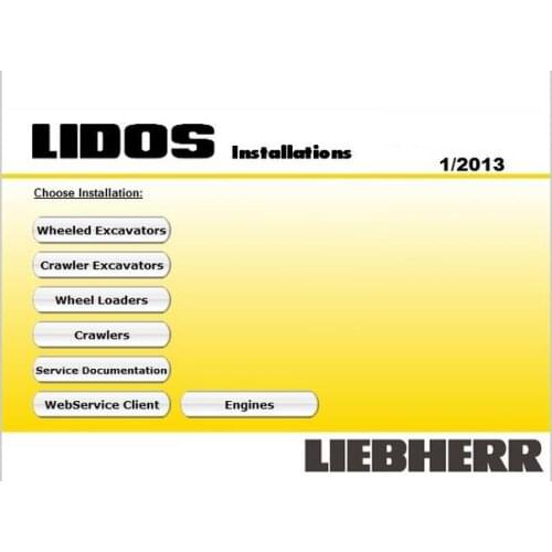 Liebherr Lidos 2015 All Parts & Service Complete Set+HDD 320B Moblie Hard Driver