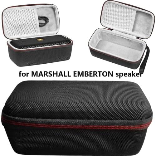 Carrying Case for-Marshall Emberton Bluetooth-compatible Speaker Waterproof Shockproof Travel Case Carry EVA Hard Shell Storage