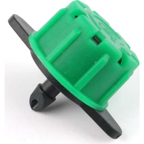 10 Pcs Adjustable 8 Holes Scattering Spray Green Nozzle Connect 4/7 Mm Hose Garden Irrigation Misting Micro Flow Dripper Drip