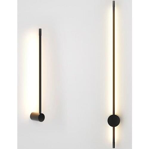Gold/Black Modern LED Mirror lights Bathroom bedroom headboard wall sconce 0.65M~1.45M Simple living room wall lamp fixtures