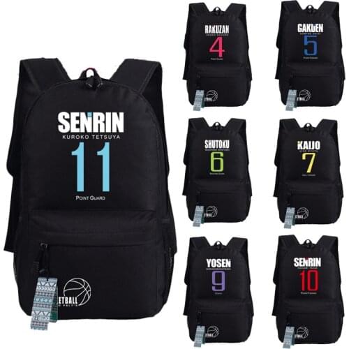 Kurokos Basketball Senrin Kuroko Tetsuya 11 Backpack Bag Japan Anime Schoolbag Bookbag Travelbag Student Gift