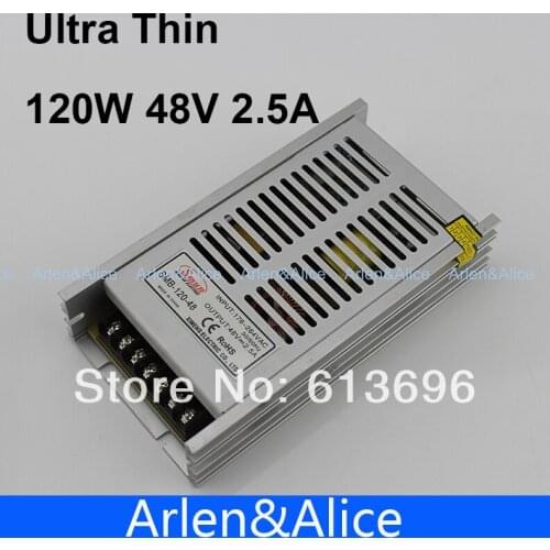 120W 48V 2.5A Ultra thin Single Output Switching power supply for LED Strip light SMPS