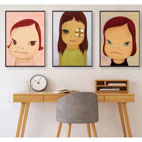 Japanese Cartoon Yoshitomo Nara Sleeping Doll Wall Art Poster Abstract Canvas Paintings and Prints Home Decor Bedroom Frameless