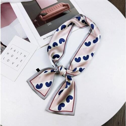 Yishine High Quality New Seasonal Women Soft Scarf Lovely Heart Prints Long Wraps Scarves Shawl for Girl Handkerchief Bag Decors