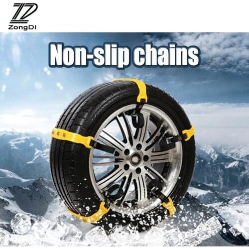ZD 10X Car Wheel Tyre Anti-skid TPU Chains 37 x 4.7cm For BMW e46 e39 e60 Nissan qashqai juke Honda civic accord fit accessories