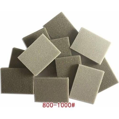 10pcs Foam Block Wet Dry Bodywork Fine Coarse Grit Sandpaper Sponge Pads Abrasive Tools Sanding Papers 300-400# 500-600