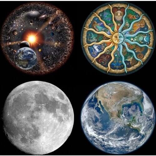 1000pcs/set Colorful Rainbow Round Geometrical Photo Puzzle Adult Kids Educational Reduce Stress Jigsaw Puzzle Paper Toy