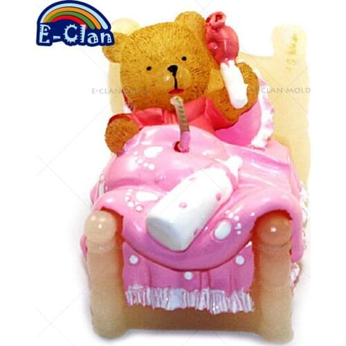 3D Bear Candle Silicone Mold For Chocolate Cake Decorating Tools Pudding Dessert Mould Handmade Soap Form S0095XM