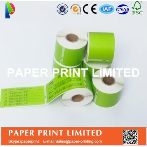 40 x Rolls Dymo Compatible Labels 99014 Green colors also supply Orange or pink or Green custom colors