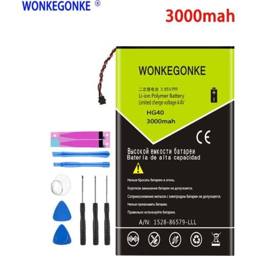 WONKEGONKE 3000mah Battery HG40 For Motorola Moto G5 PLus