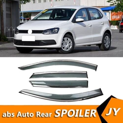 For Volkswagen Polo 2014-2018 Window Visor Vent Shades Sun Rain Deflector Guard For Volkswagen Polo Auto Accessories 4PCS/SET
