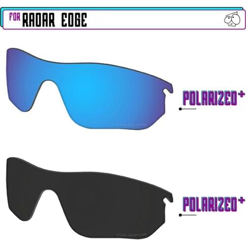 EZReplace Polarized Replacement Lenses for - Oakley Radar Edge Sunglasses - BlackPPlus-BluePPlus