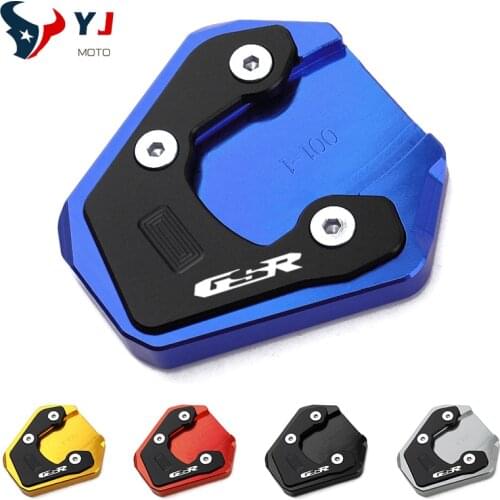 GSR For Suzuki GSX-S750 GSX-S1000 GSX-S1000F GSR750 Brand New CNC Kickstand Side Stand Extension Pad Enlarge Support Plate