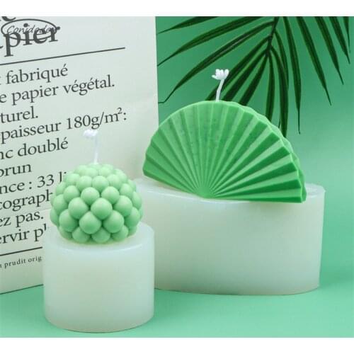 Round Sector Epoxy Crafts Silicone 3D Stereoscopic Mold DIY Aromatherapy Candle Making Tools Home Decoration Plaster Gadget