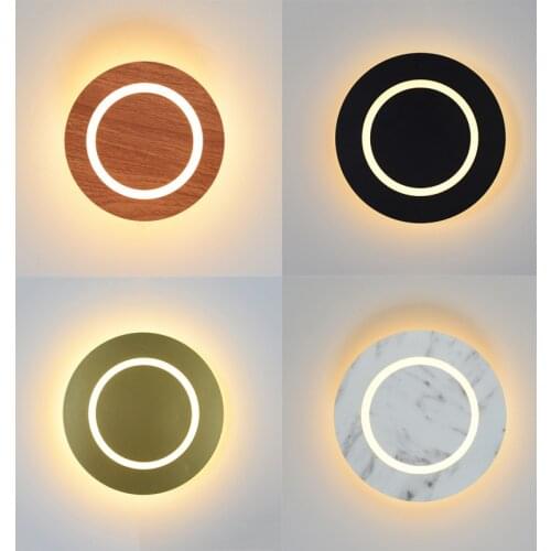 Round Sconces Wall Light LED Light Fixtures for Bathroom Living Room Bar Dinning Room Modern Home Decoration Nordic Wall Lamps