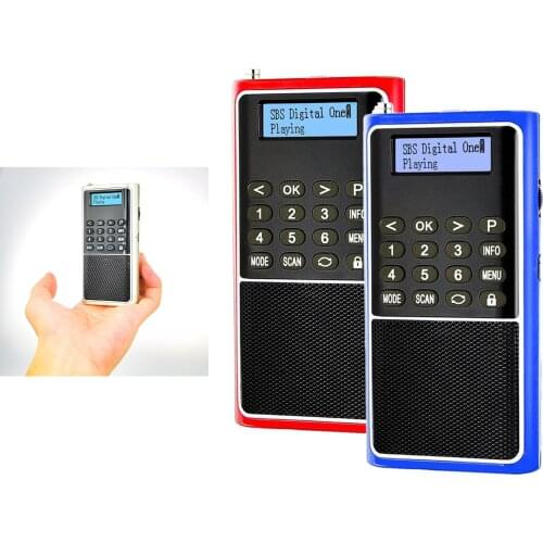 L-338DAB Mini Home Pocket DAB Digital Radio Loudspeaker Support TF Card U Disks Aux Earphone Lock Button