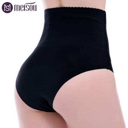 Meisou New Women Slimming Tummy Waist Hips Lift Up Tummy Control Body Shaper Briefs Underwear Waist Trainer Panties Shapewear