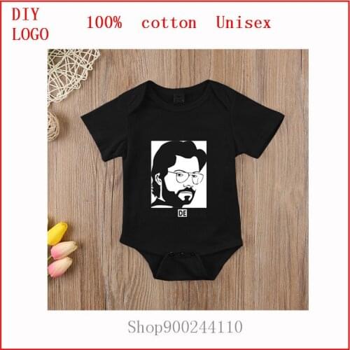 Fashion Newborn Toddler Baby Boy Girl La Casa de Papel Outfit Costume Romper short sleeve Clothes bodysuits Baby roupa de bebe
