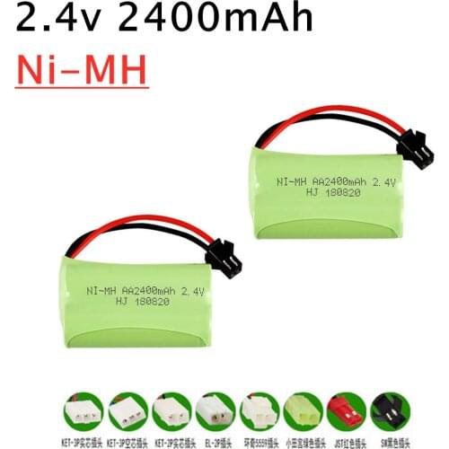 2.4v 2800mah NiMH Battery For Rc toys Car Tanks Trains Robot Boat Gun Ni-MH AA 2800mah 2.4v Rechargeable Battery 1pcs to 10pcs