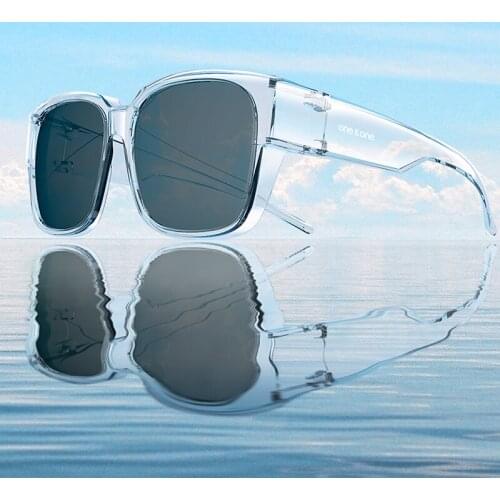One＆one Simple and Generous Style Transparent Sunglasses Suncover