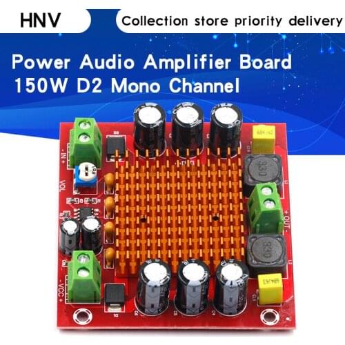 Digital Amplifier Board TPA3116DA TPA3116 150W D2 Mono Channel Digital Power Audio Amplifier Board XH-M544 DC 12V 24V