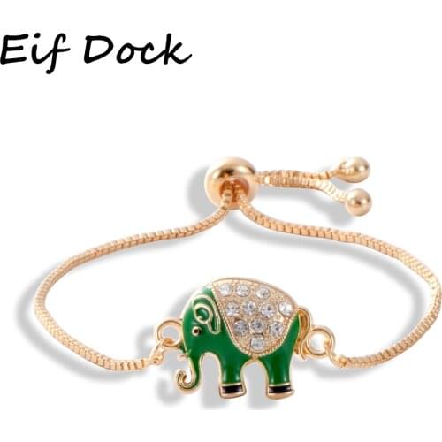 Eif Dock Adjustable Bracelets For Women Bohemia Elephant Tassel Charm Bracelets & Bangles Set Boho Vintage Jewelry Femme