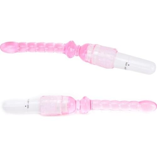 Adults Sex Shop Sex Toys for CouplesJelly Vibrator Stick Long Anal Butt Plug Beads Silicone G-Spot Massager Masturbation Dildo