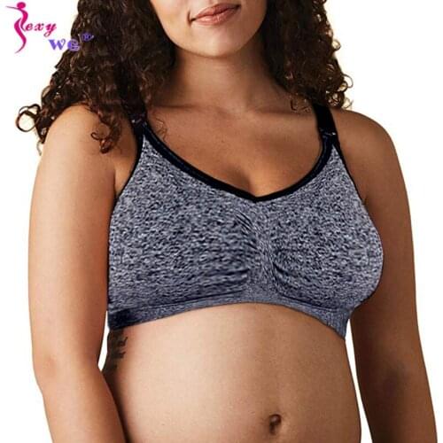 SEXYWG Maternity Pregnant Woman Nursing Maternity Bra Underwear Breast Feeding Bras Women Wire Free Bralette Buckle Pregnancy