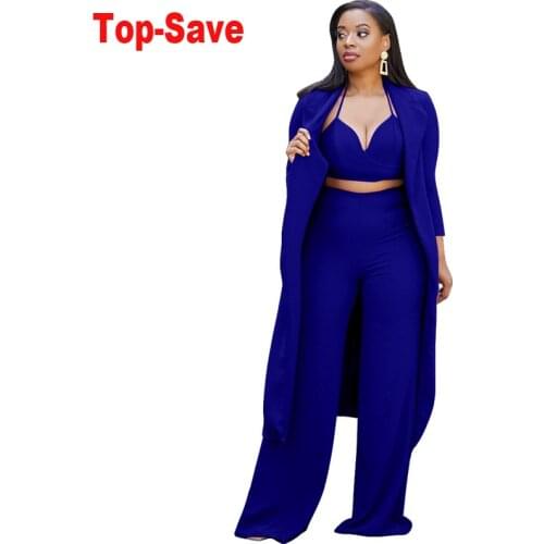 Temperament Streetwear V-Neck Women Set Elegant Casual Long Sleeve Ladies 3 Piece Set Wide Leg Pants Birthday Outfits Wholesale