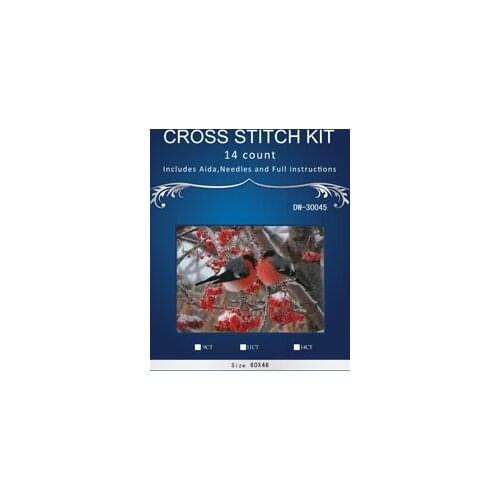 Top Quality Lovely Hot Sell Counted Cross Stitch Kit Old World Holiday Ornaments Similar DMC DW-30045 TWO BRIDS