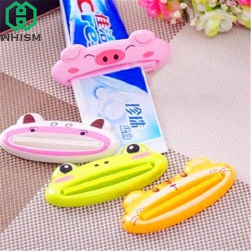 WHISM 1pcs Animal Toothpaste Squeezer Bathroom Toothpaste Dispenser Holder Tube Rolling Holder Squeezer Toothpaste Tool