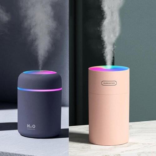 270ml Color Cup USB Air Humidifier Ultrasonic Aroma Diffuser Car Mist Maker with 7 Colors LED Lights Mini Office Air Purifier