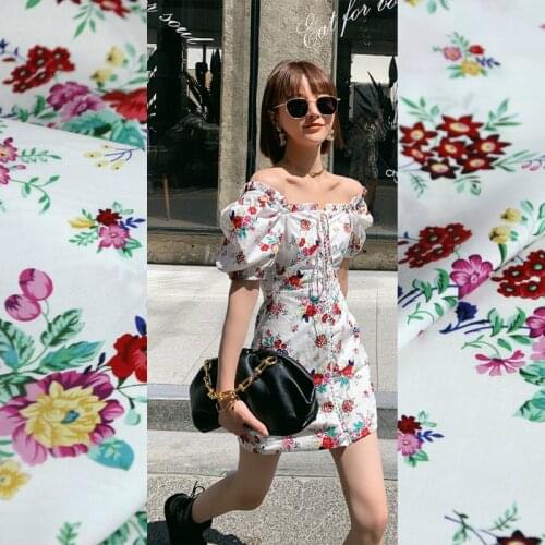 50x145cm natural printed 100% cotton fabric cloth material parent-child sewing clothing scarf handmade fabric cloth for dress