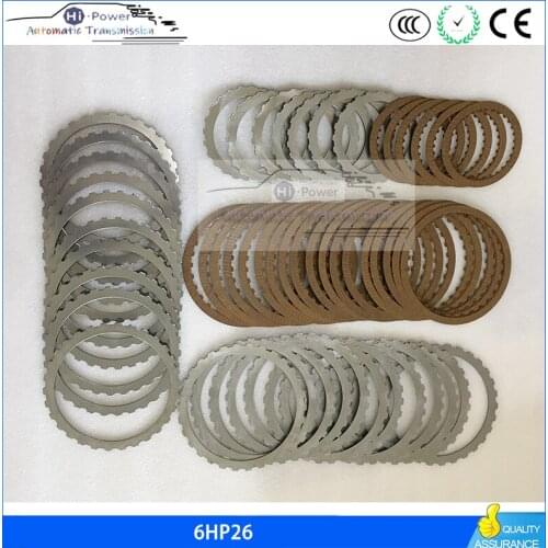 6HP26 Automatic Transmission Steel Plates & Friction Kit rebuild steel kit for BMW For VW AUDI ZF6HP-26