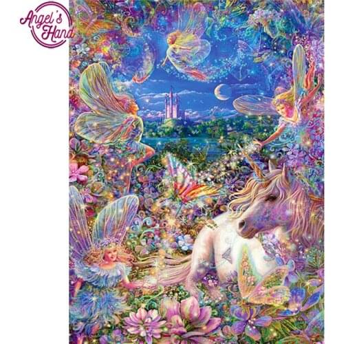 Diy diamond painting fairy tale series Unicor handmade needlework wall decor picture of resin rhinestones scroll painting
