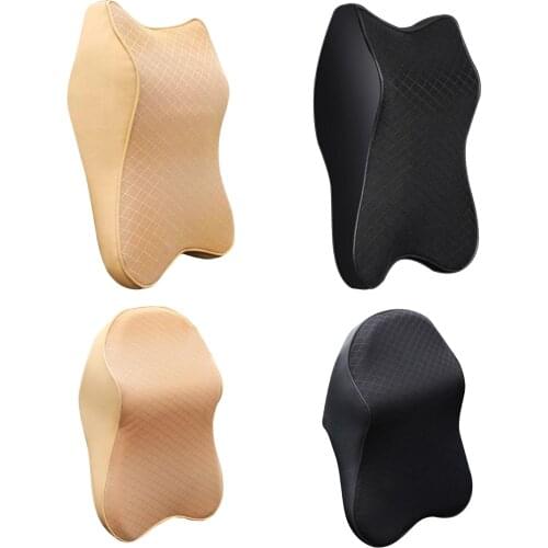 Car Neck Cushion Neck Pillow Headrest Cushion Neck Rest Cushion 3D Soft for Car Seat Office/Computer Chair