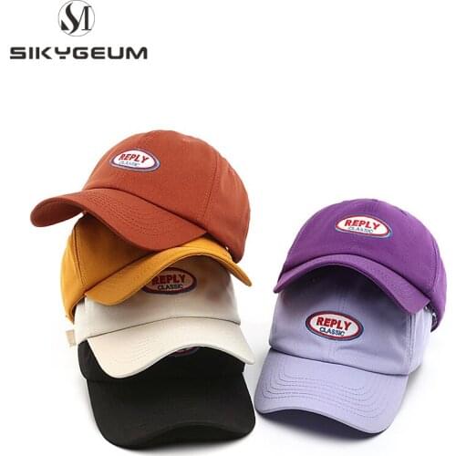 SIKYGEUM Baseball Cap For Womens Current Alphabet Pattern Hat Womens Cotton Sunshade Cap Mens Outdoor Golf Cap Outdoor 2021