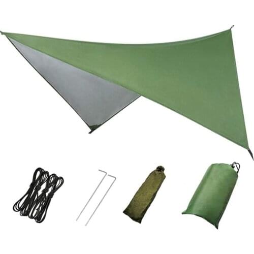 Camping Tarp Waterproof Hammock Rain Fly Cover Waterproof Tent Picnic Mat Tent for Beach,Sunshade,Hiking,Backpacking,Etc