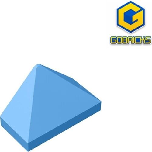 Gobricks GDS-834 Slope 45 2 x 1 Triple with Bottom Stud Holder compatible 15571 3048 pieces of childrens toys