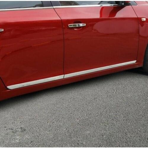For Chevrolet Cruze 2009-2014 Stainless Body Door Side Molding Cover Trim 4pcs