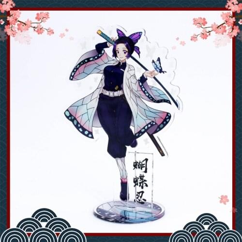 Anime Demon Slayer Kimetsu No Yaiba Figure Kamado Tanjirou Agatsuma Zenitsu Cosplay Acrylic Desk Stand Figure Model Toys