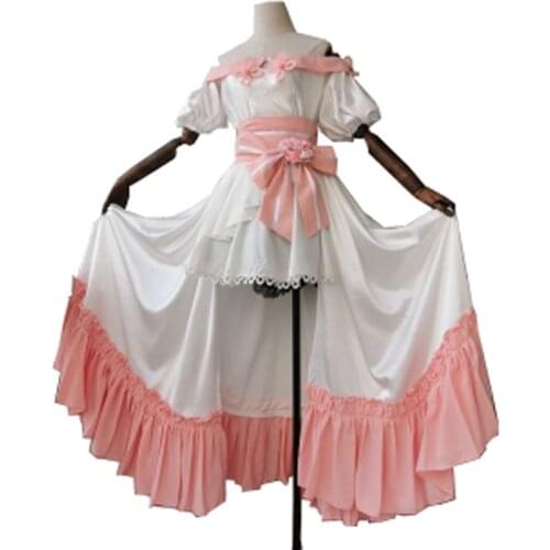 Final Fantasy XIV FF14 Spring Dress Miqo'te Cosplay Costume Outfit colors can changed
