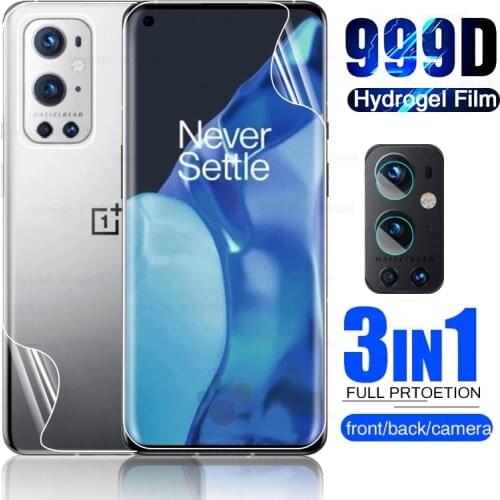 Hydrogel Film for One plus 9 Pro 2021 Front+Back Screen Protectors Not Glass for Oneplus9 Oneplus 9Pro 9R 1+9 One+9 Camera Glass