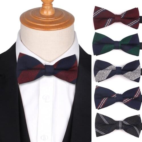 Cotton Bow Tie For Men Women Classic Suits Floral Bowtie For Party Wedding Striped Mens Bowties Cravats Boys Bow Ties Neck Wear