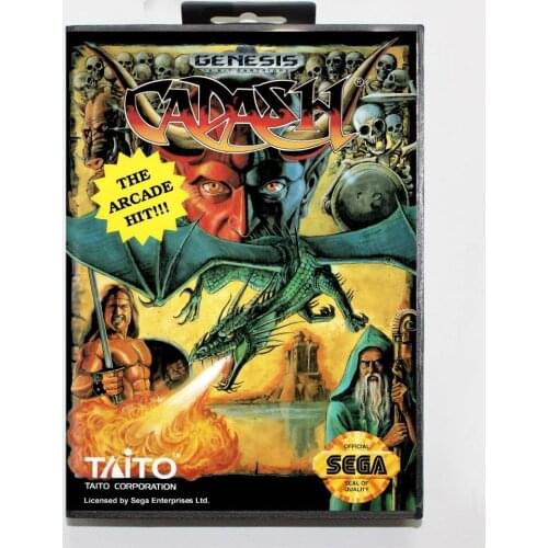 Cadash Game Cartridge 16 bit MD Game Card With Retail Box For Sega Mega Drive For Genesis