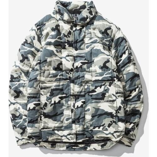 Camouflage Winter Jacket Coat Thick Warm Stand Collar Mens Parka Jacket Mens Winter Coats and Jackets