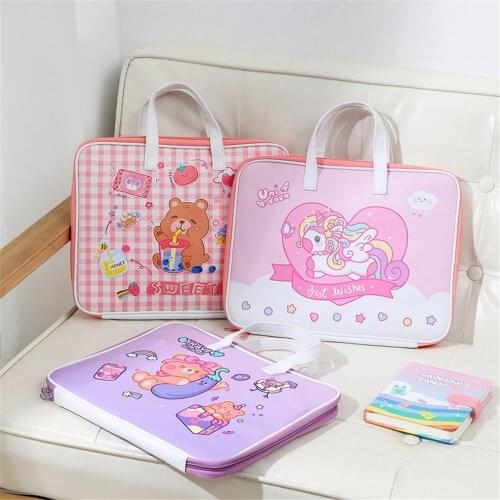 Korean Cartoon Cute Girl Laptop Bag for Macbook Pro Air 13.3 inch Laptop Notebook Liner Bag Portable Tablet iPad Sleeves Pouch