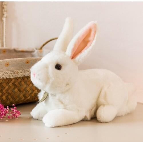 Aurora rabbit Doll Stuffed bunny Animal Plush Toy Cute Simulation hare Pets Fluffy Dolls Birthday Gifts